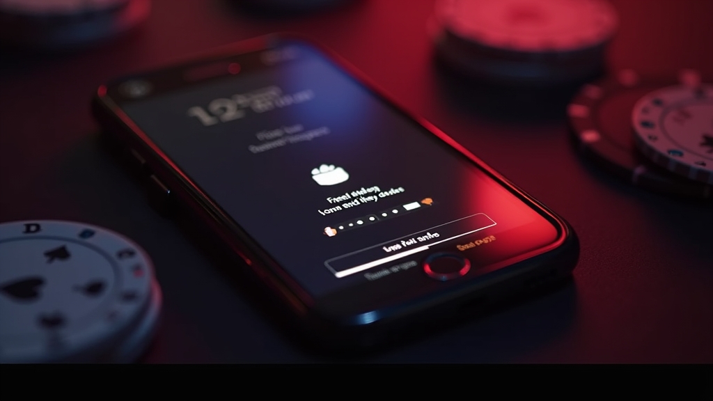 Smartphone zeigt die Installation und den ersten Login-Schritt