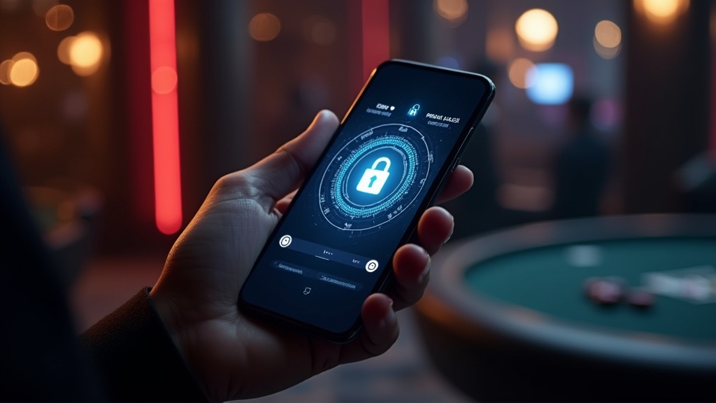 Sicheres Smartphone-Login mit Fingerabdruck im Casino-Design